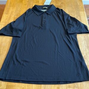 First Tactical Women’s Black Polo Top with Smooth Finish